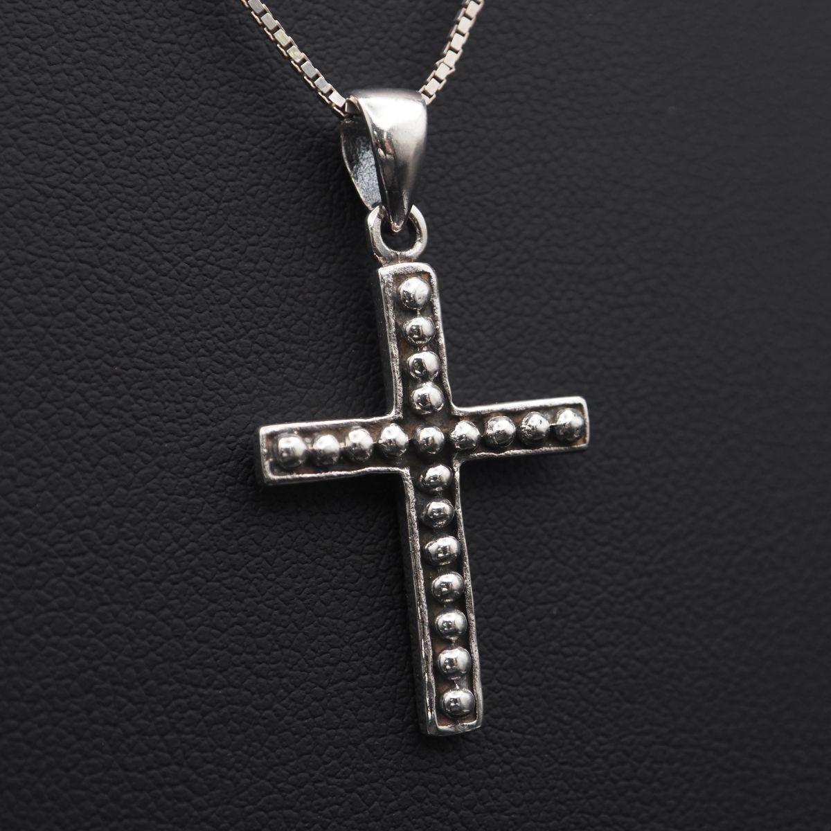 J699 ヴィンテージ 925刻印 ペンダント トップ クロス デザイン