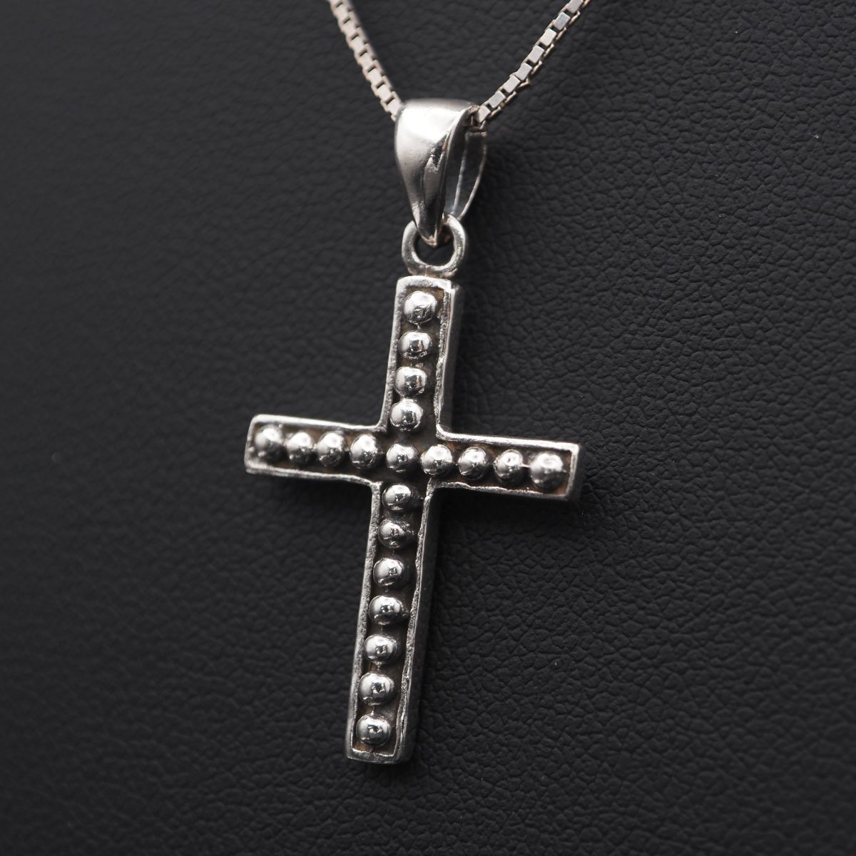 J699 ヴィンテージ 925刻印 ペンダント トップ クロス デザイン