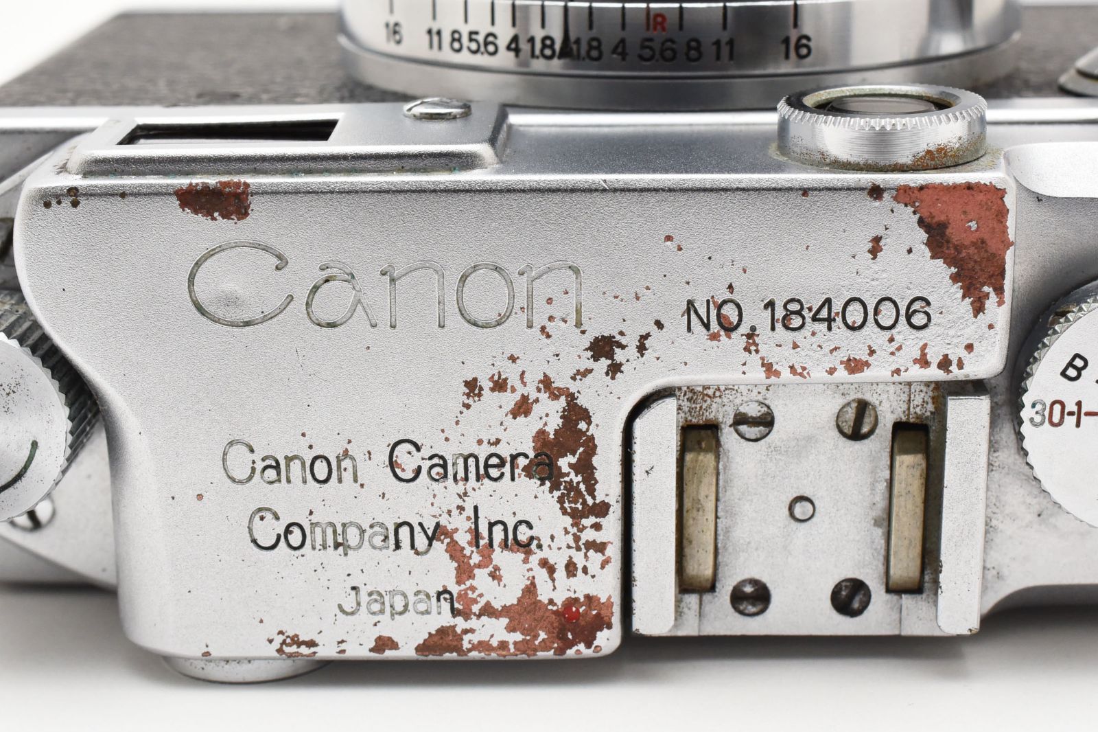 3872 キャノン Canon IIS 改 Film Camera 50mm f1.8 L39 フィルム