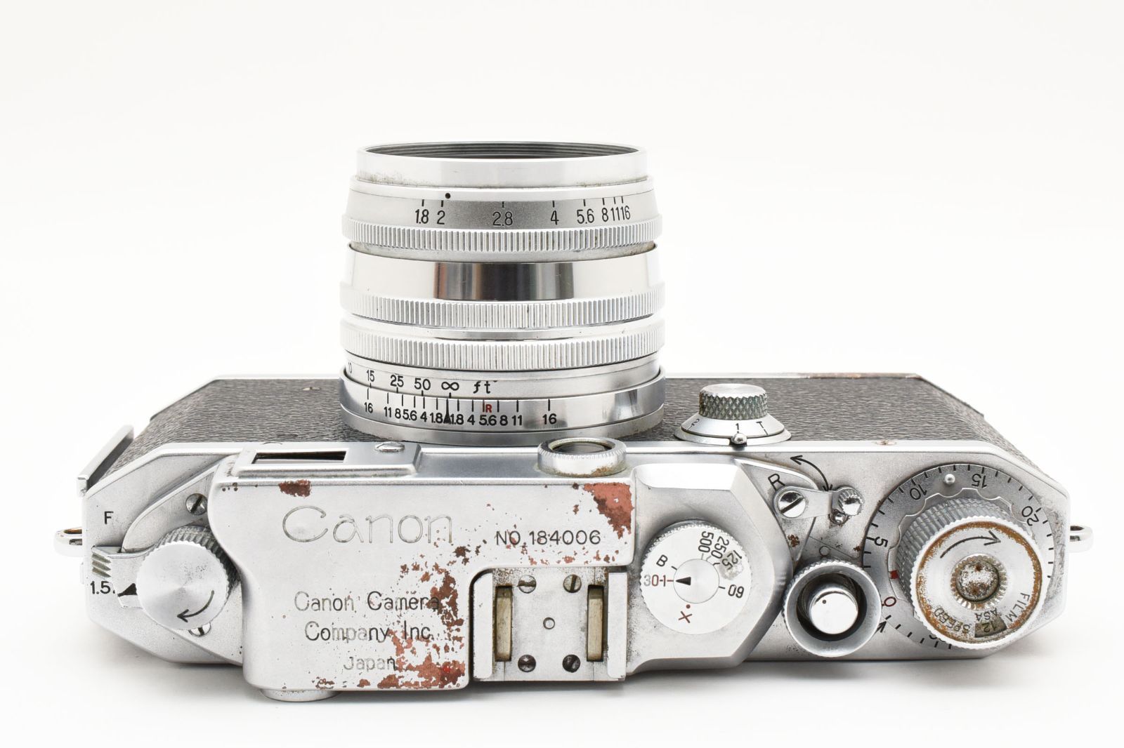 3872 キャノン Canon IIS 改 Film Camera 50mm f1.8 L39 フィルム