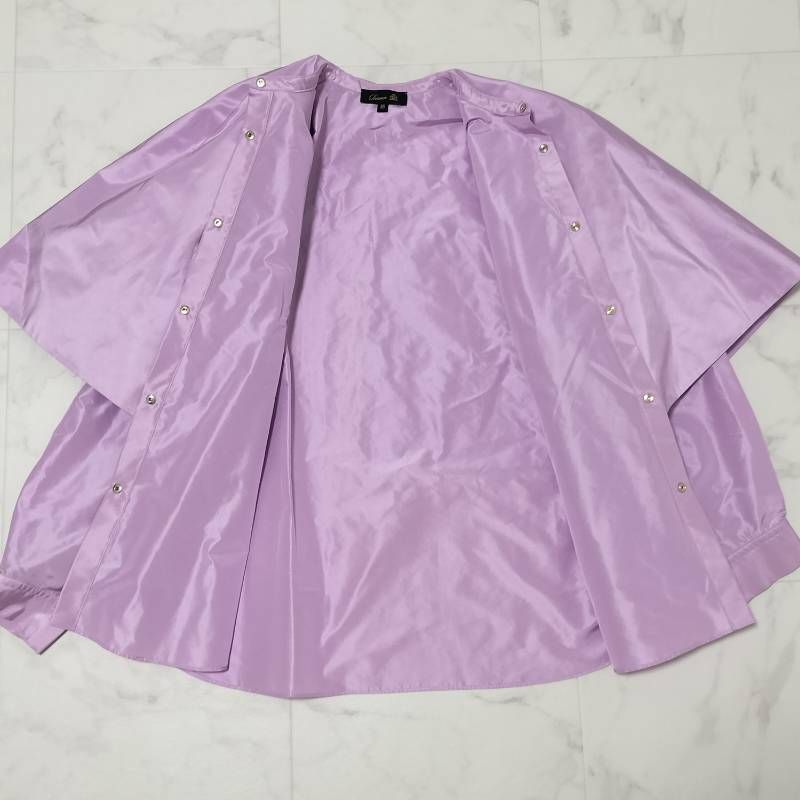 Drawer ドゥロワー シルクタフタ テントカラーシャツ シルク100