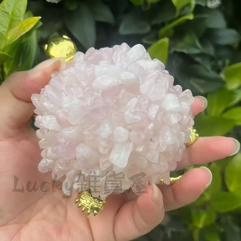 亀 天然石 原石 ローズクォーツ 置物 オブジェ ラブ ピンク 愛情運