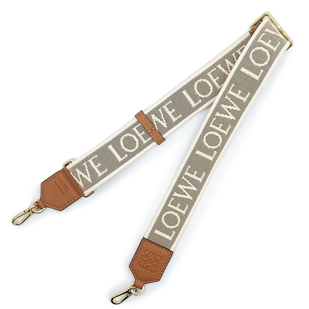 ロエベ アナグラム ショルダーストラップ ジャガード カーフスキン