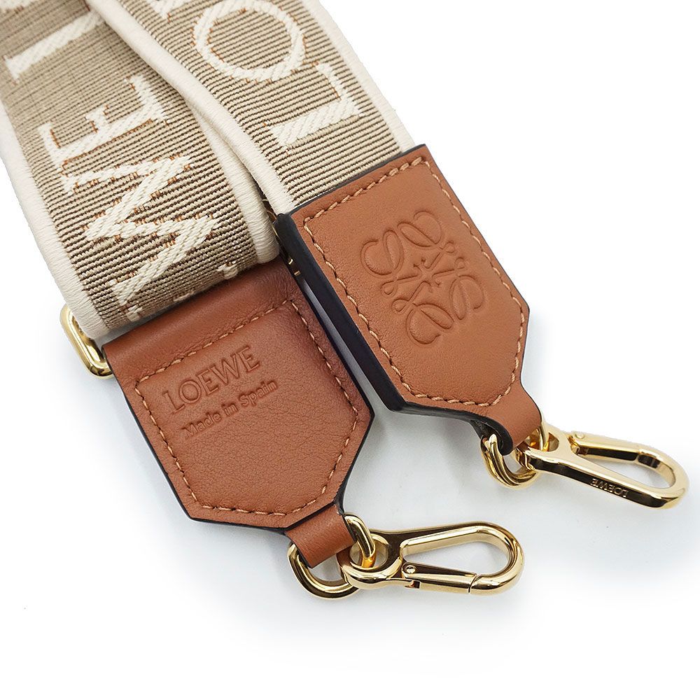 ロエベ アナグラム ショルダーストラップ ジャガード カーフスキン