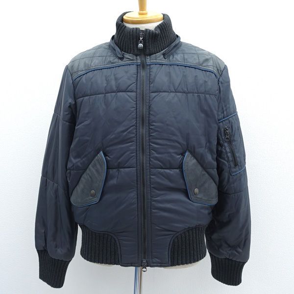 とし ARMANI JEANS / アルマーニ ジーンズ 中綿ジャケット/レザー切替