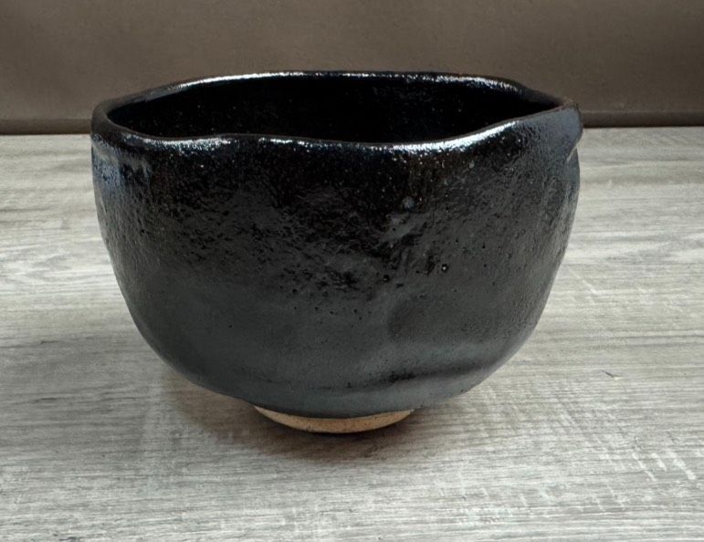 黒楽茶碗 黒茶碗 茶器 茶道 抹茶椀 茶器 茶道具 茶道 陶器 工芸品