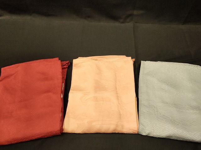 平和屋本店■色無地 まとめて 3点 更紗 立波 紗綾形 地紋 など 着用可能多数 全て正絹 ppp3242 平和屋本店□色無地 まとめて 3点 花柄 立波 紗綾形 地紋 など 着用