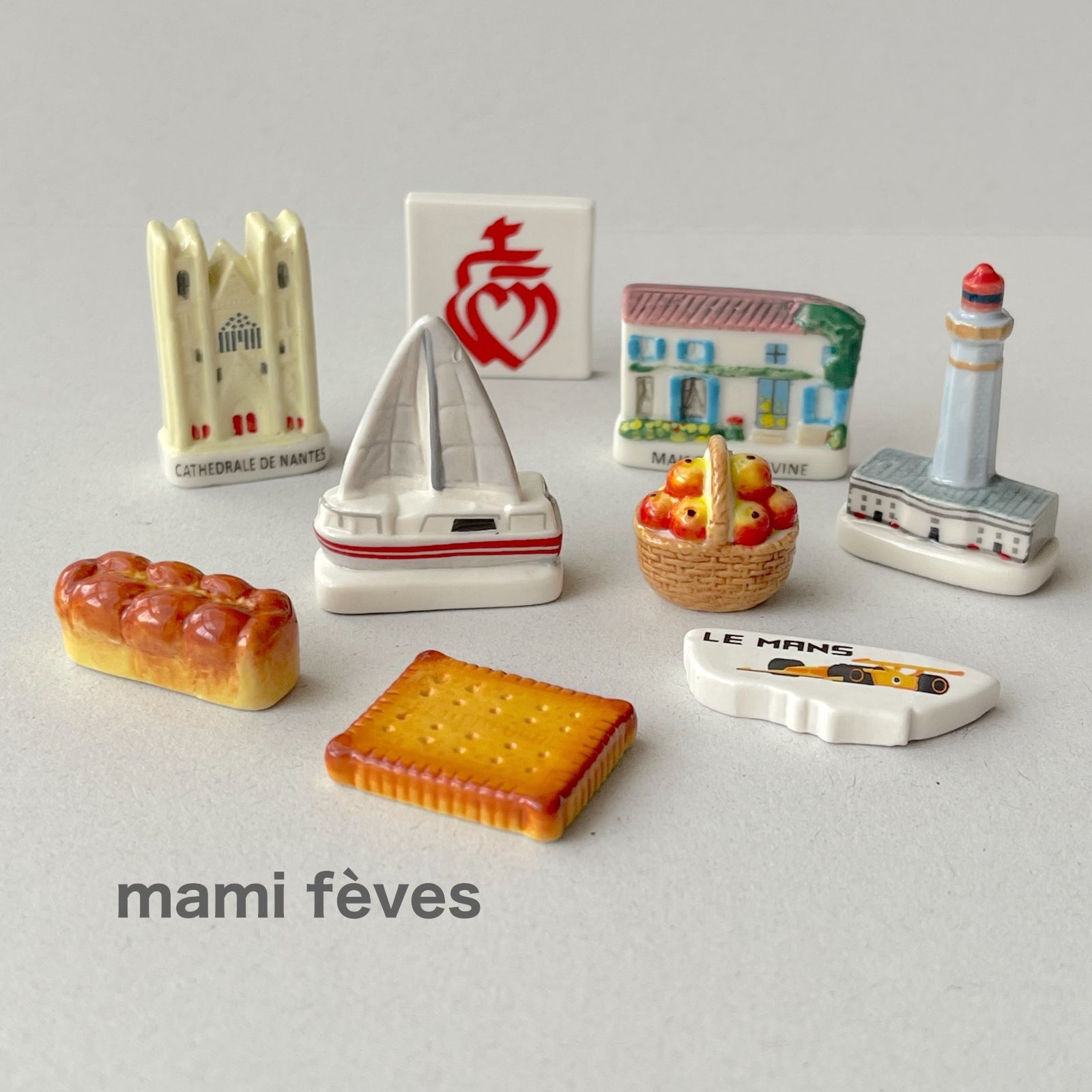 フェーヴ ロワール・中央・大西洋への旅 9個 フランス フェーブ