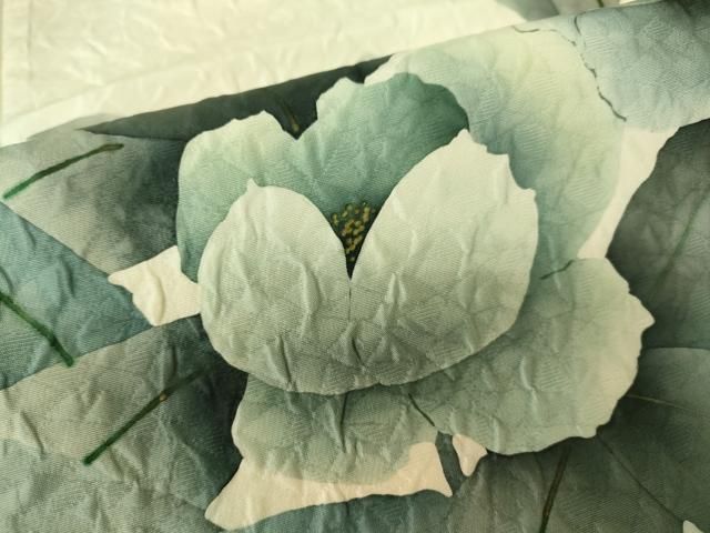 平和屋着物●太鼓柄袋帯　作家物　ふくれ織　草花文　正絹　逸品　DAAX8467du 平和屋着物○太鼓柄袋帯 作家物 ふくれ織 草花文 正絹 逸品 DAAX8467du