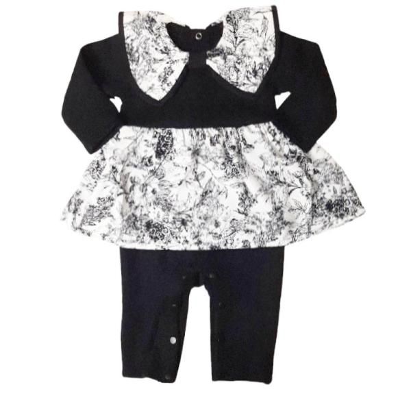 ロンパース ノスタルジックボタニカルプリント maarook 70 80 cm