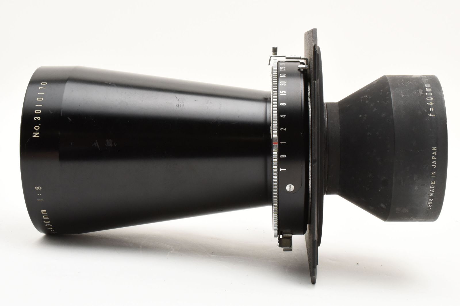 3986L コムラ Komura 400mm f8 Lens Copal NO1 Shutter 希少 [現状品