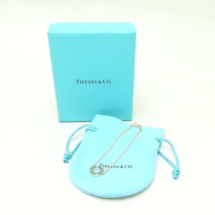 美品 Tiffany アトラス サークル ブレスレット K18 ダイヤ4P TIFFANY&Co. ティファニー アトラスサークル ブレスレット 4P