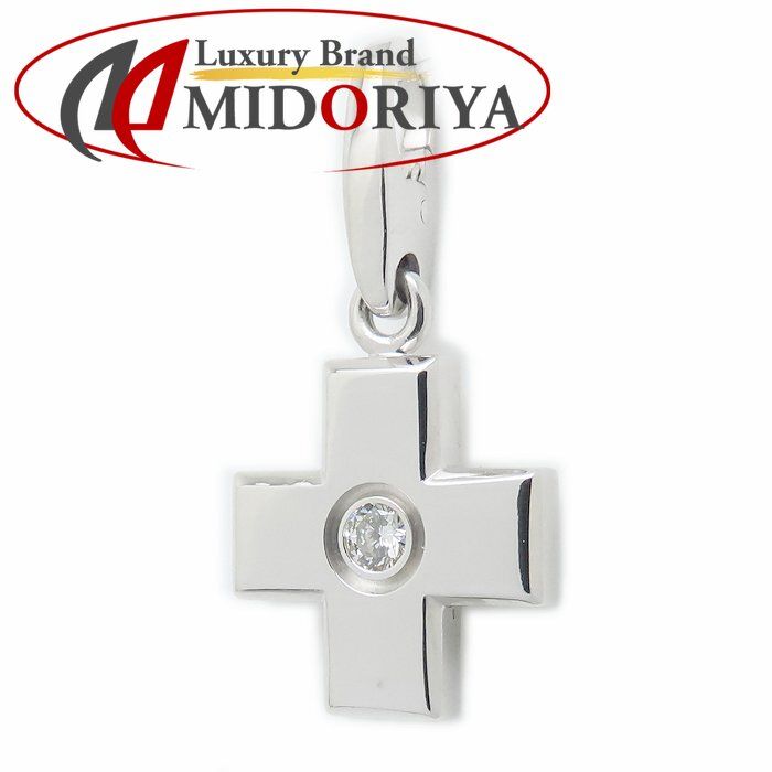 CARTIER カルティエ クロス チャーム ペンダントトップ 1Pダイヤモンド