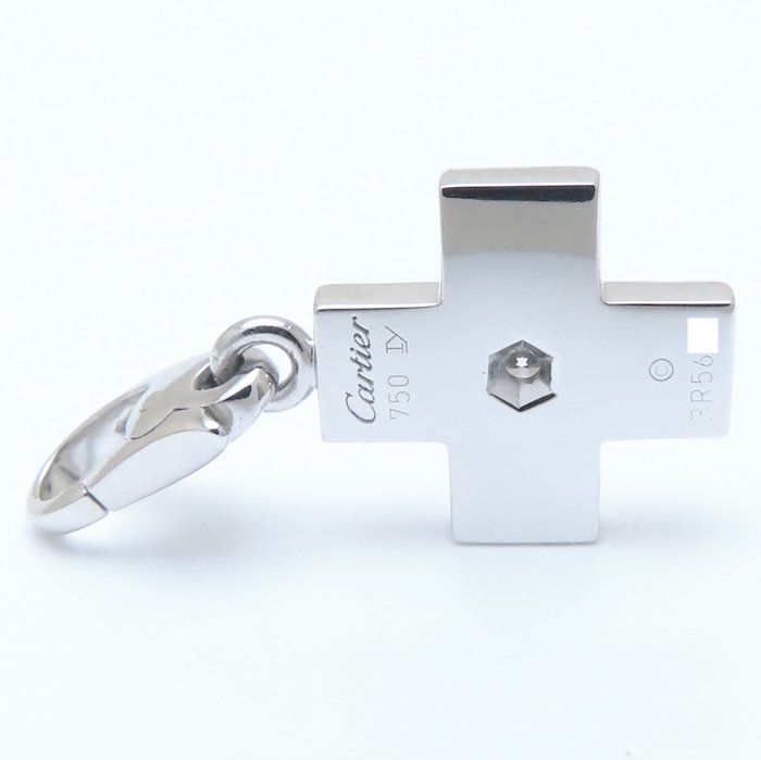 CARTIER カルティエ クロス チャーム ペンダントトップ 1Pダイヤモンド