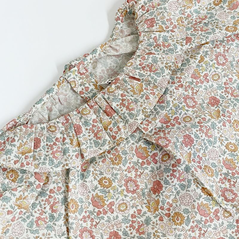  Bonpoint ボンポワン アウトレット bp 23 18 M 80 cm ベビー サロペット リバティ ロンパース 並行輸入品 ロンパース カバーオール ベビー服(~95cm)