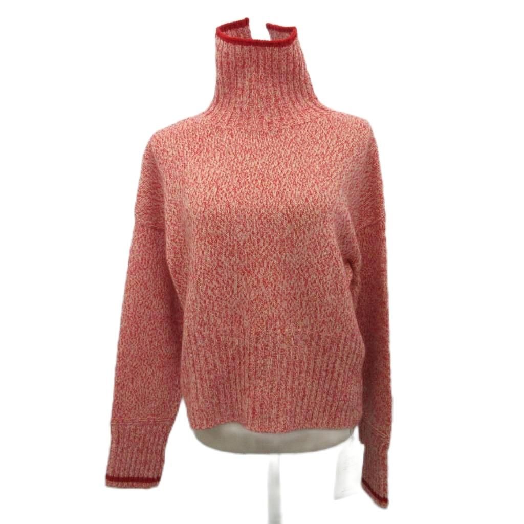 新品タグ付き　MACPEE マカフィー　赤色ニット マカフィー MACPHEE トゥモローランド タグ付き ファインラムズウール