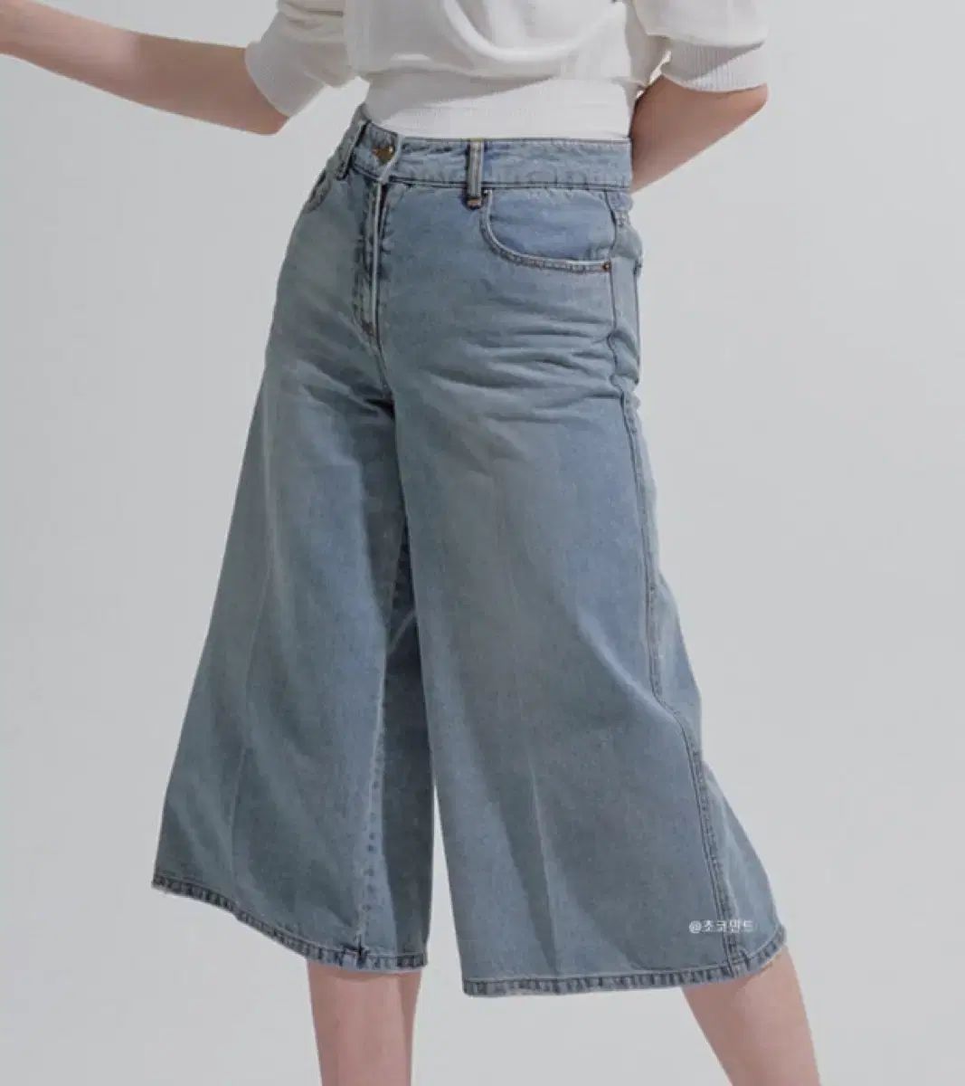 ランバン 7分 デニムパンツ The HANDSOME