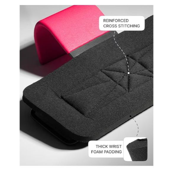 DMoose 重量挙げフックグリップ - 8 mm厚パッドネオプレン、ダブル