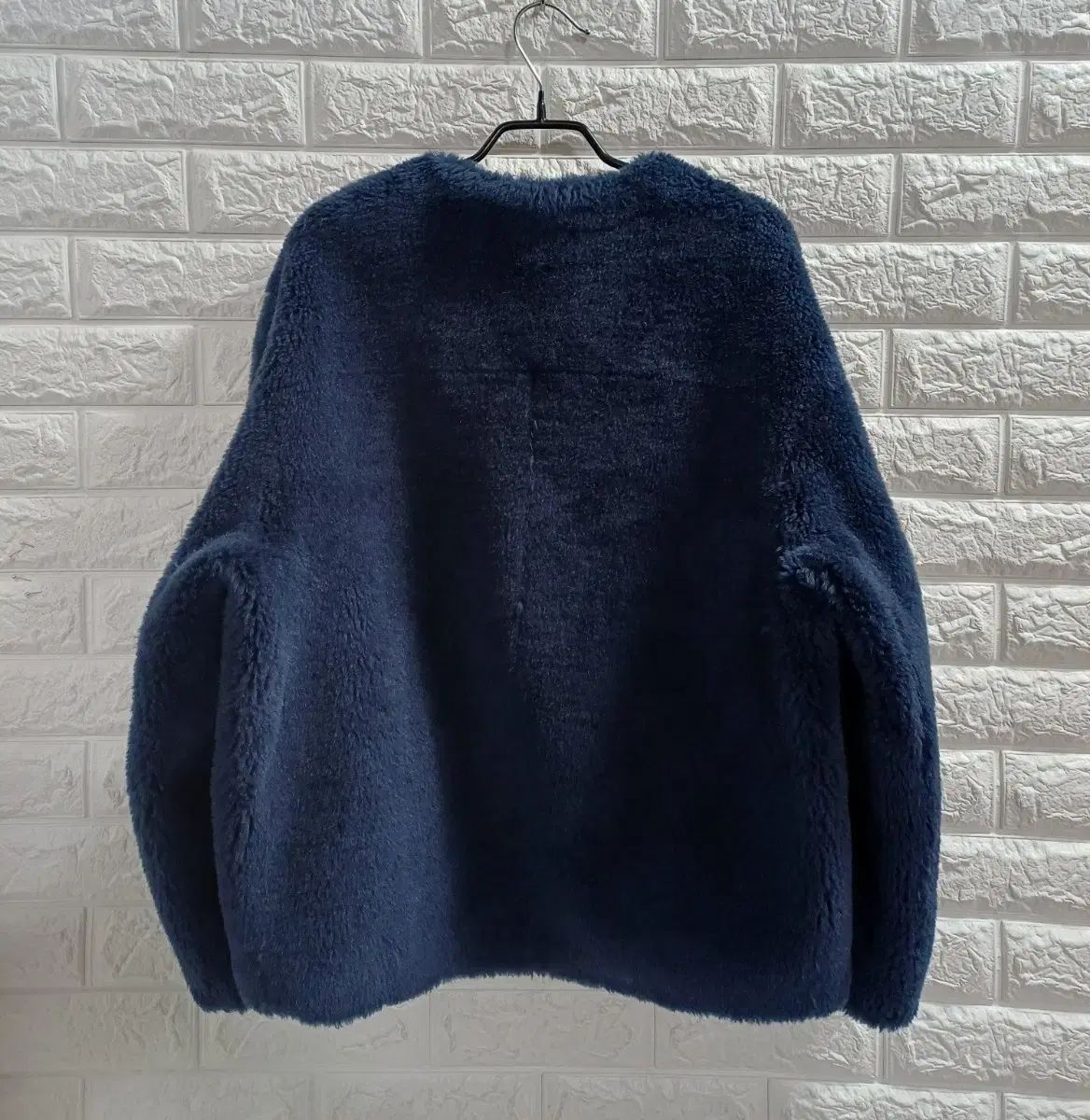 ウール100%ジャケット ネイビー - メルカリ