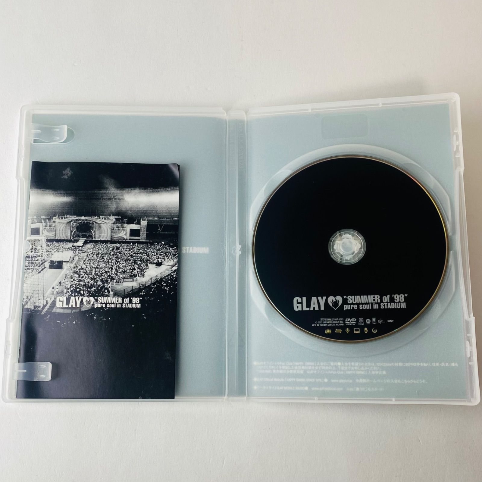 GLAY/“SUMMER of '98”pure soul in STADIUM TOBF-5283 [MSC-G3]【DVD