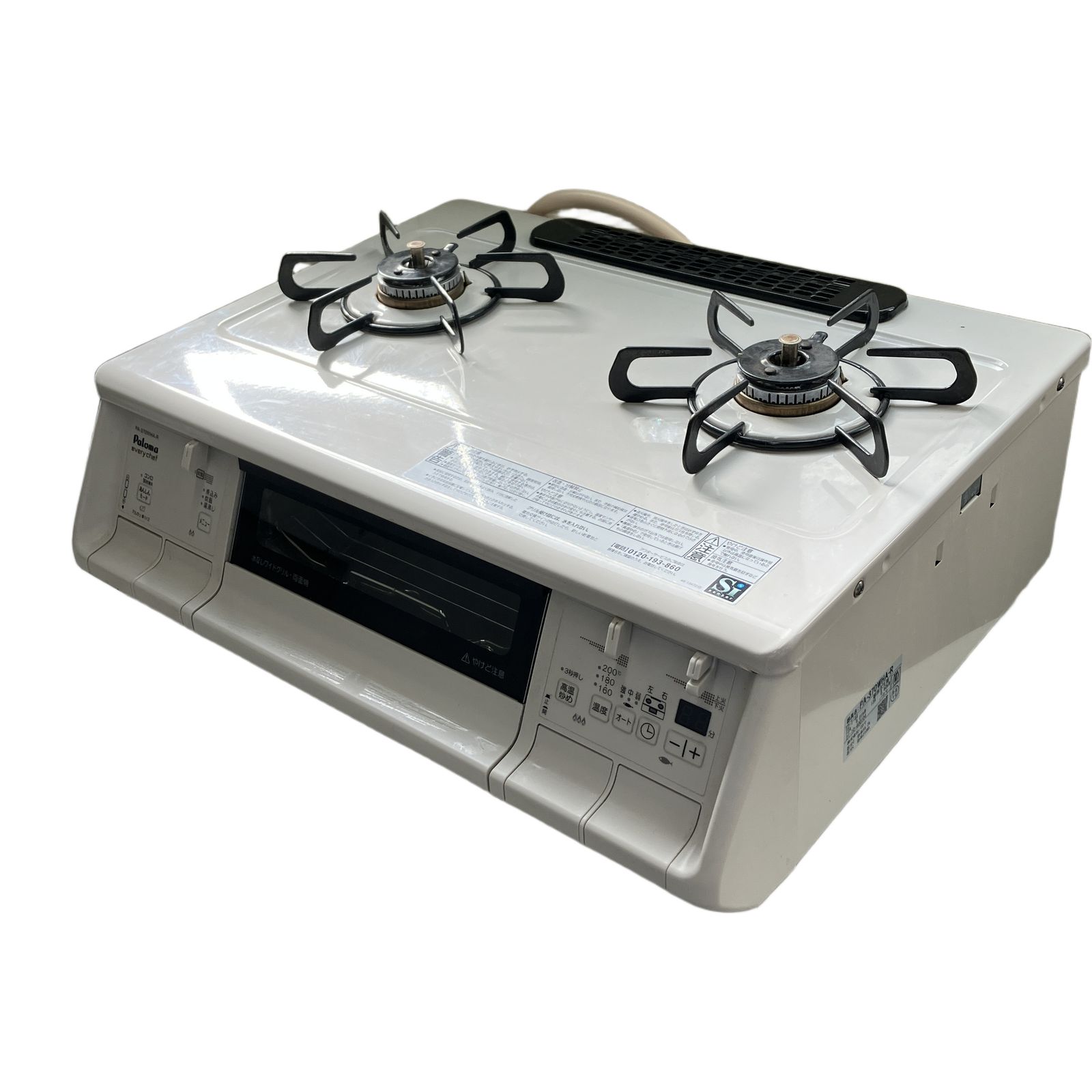 Paloma パロマ Everychef PA 370 WHA R プラチナ トップ 水無し両面焼き ガステーブル 都市ガス 家電