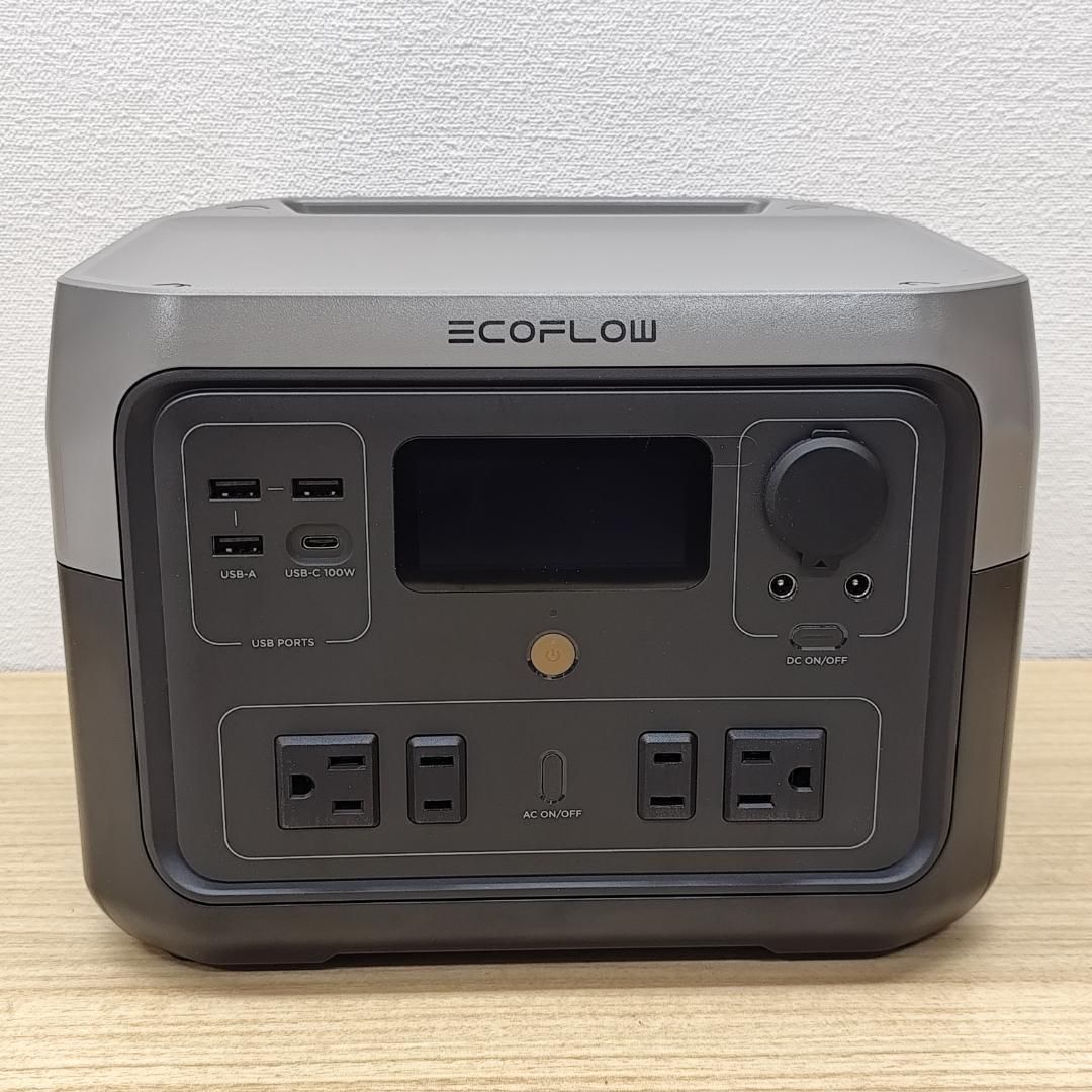 認定整備済品 EcoFlow RIVER 2 Max ポータブル電源60分満充電 リン酸鉄リチウム電源 アプリ遠隔操作 液晶大画面 AC定格500 W 家族用防災セット 発電機 ポータブル電源 