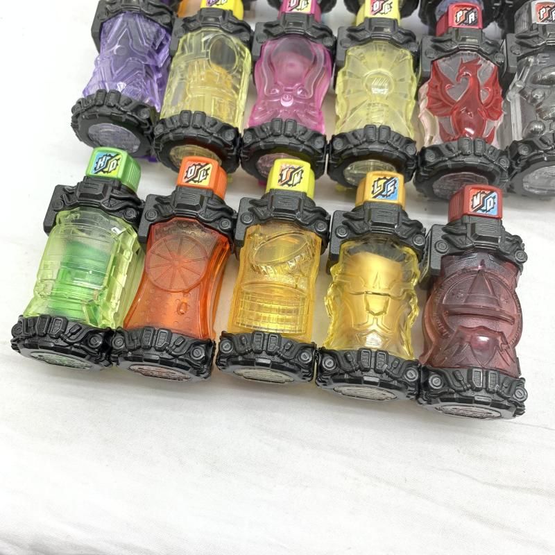 中古】現状品)仮面ﾗｲﾀﾞｰﾋﾞﾙﾄﾞ ﾌﾙﾎﾞﾄﾙｾｯﾄ(22本+ｽﾊﾟｰｸﾘﾝｸﾞ+ﾌﾙﾌﾙﾗﾋﾞﾀﾝ)[91