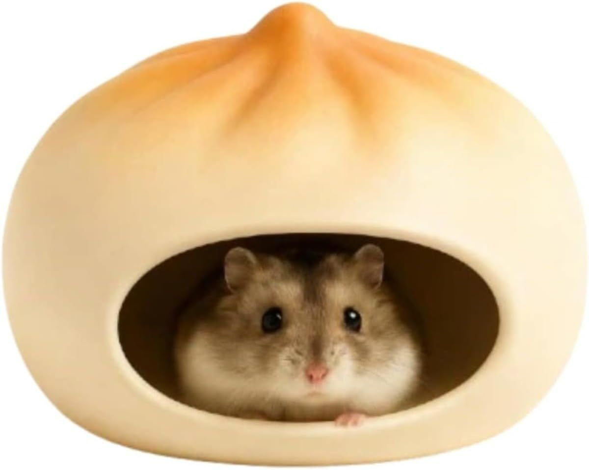 ハムスター 隠れ家 陶器 かわいい 肉まん型 小さい 巣 セラミック