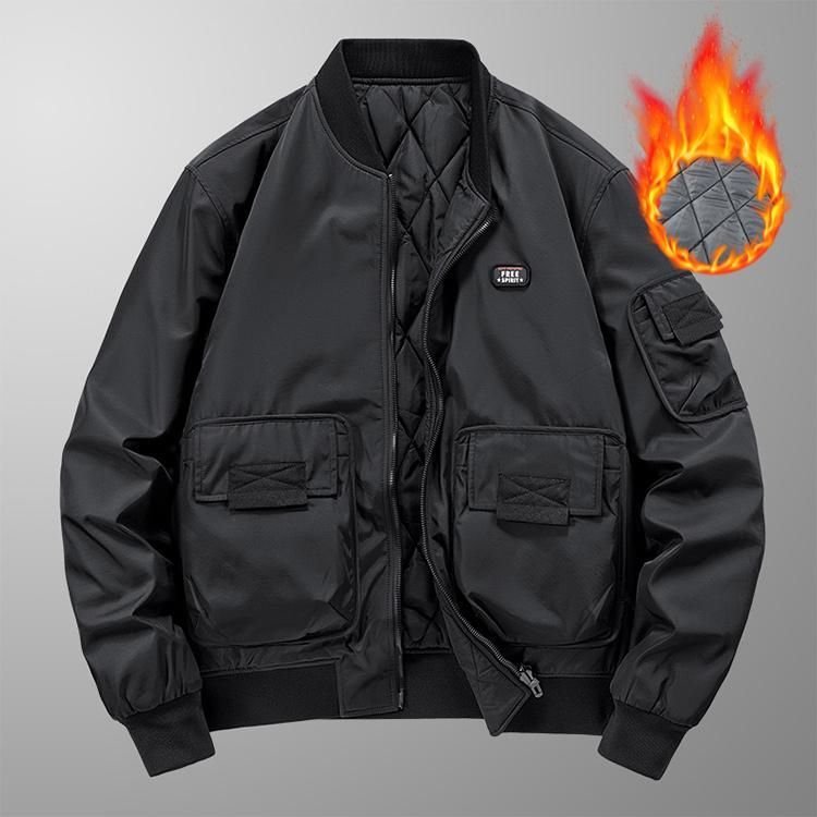 メンズ ミリタリージャケット トラックジャケット 中綿ジャケット ジャンパー ma-1 ma1 厚手 綿入り 防寒着 秋冬 秋物