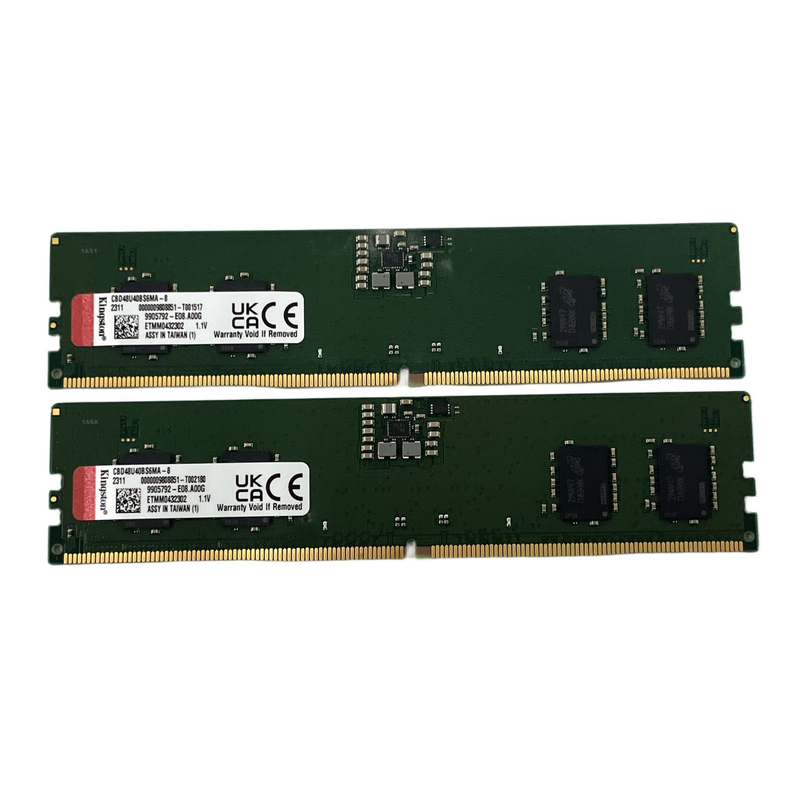 Kingston キングストン CBD48U40BS6MA-8 DDR5 PC5-38400 8GB×2枚 計