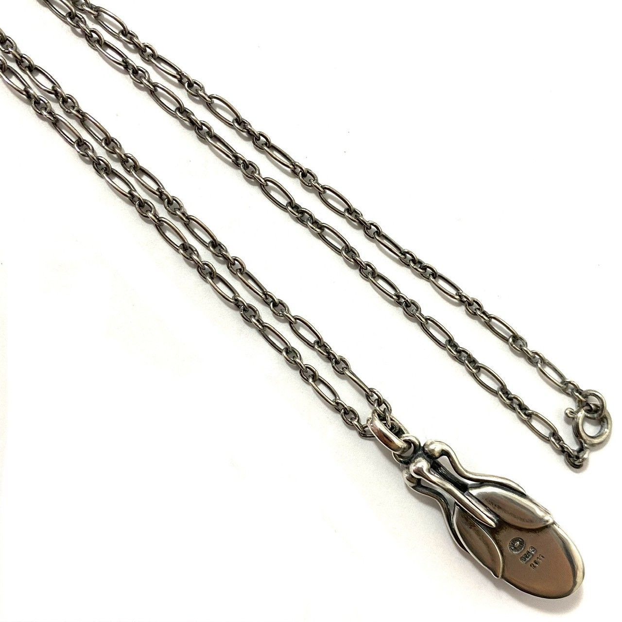 Y【GEORGE JENSEN】2011 アメジスト ヘリテージ イヤーペンダント