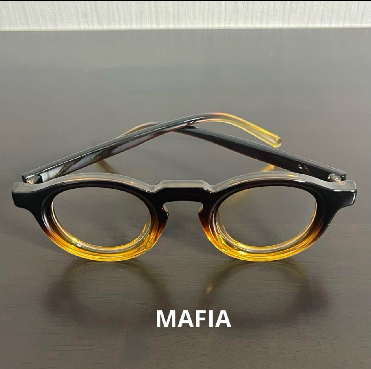 フレンチヴィンテージ ウェリントン ボストン 伊達メガネ ブラック フレンチヴィンテージ ウェリントン ボストン 伊達メガネ ブラック