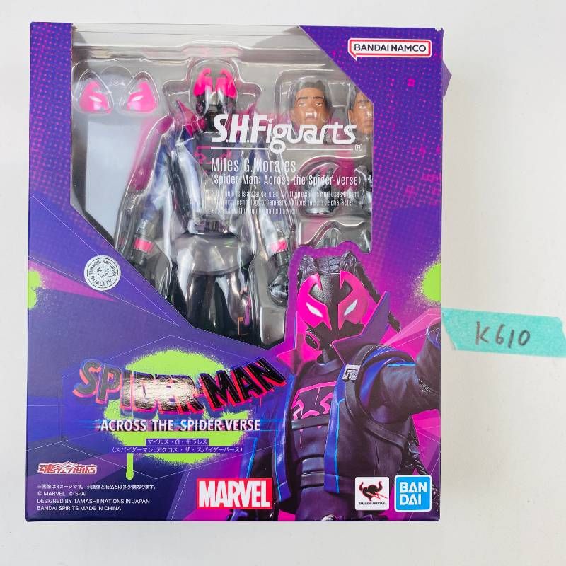 K 610ト バンダイ S H Figuarts マイルス G モラレス スパイダーマン アクロス ザ スパイダーバース フィギュア SHF マーベル アメコミ 魂ネイションズ アクションフィギュア