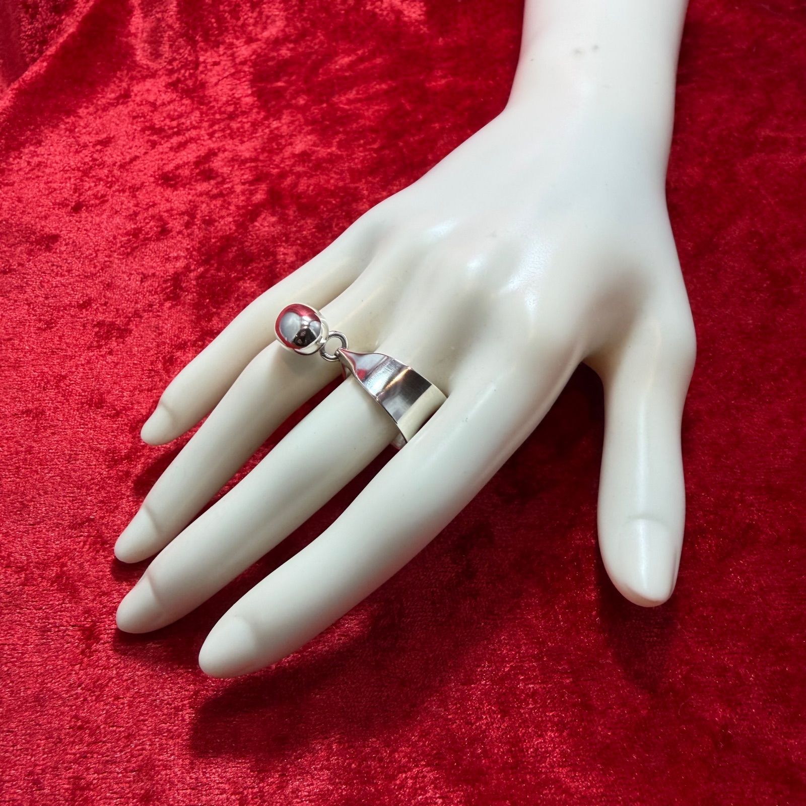 美品 リング11号 TORUN ♯156 ジョージジェンセン/ GEORG JENSEN