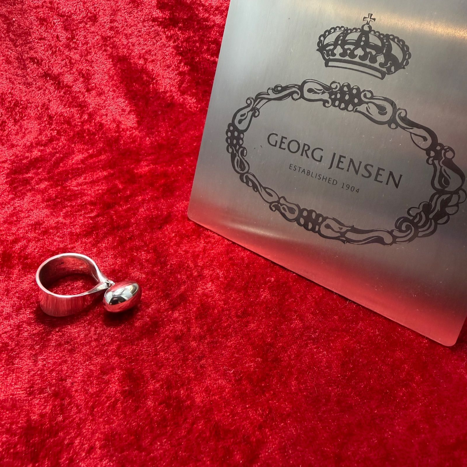 美品 リング11号 TORUN ♯156 ジョージジェンセン/ GEORG JENSEN