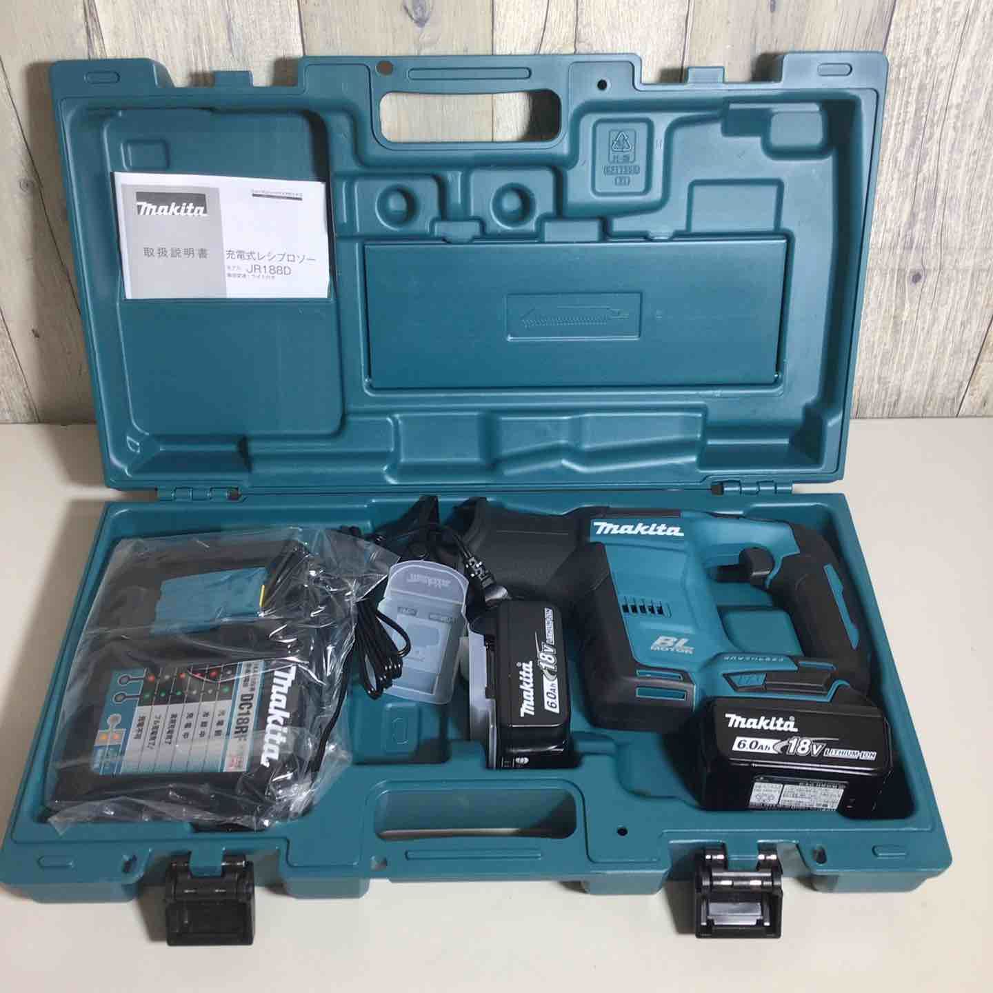 マキタ makita コードレス レシプロソー バッテリー 充電器付 フルセット 充電式 18 V