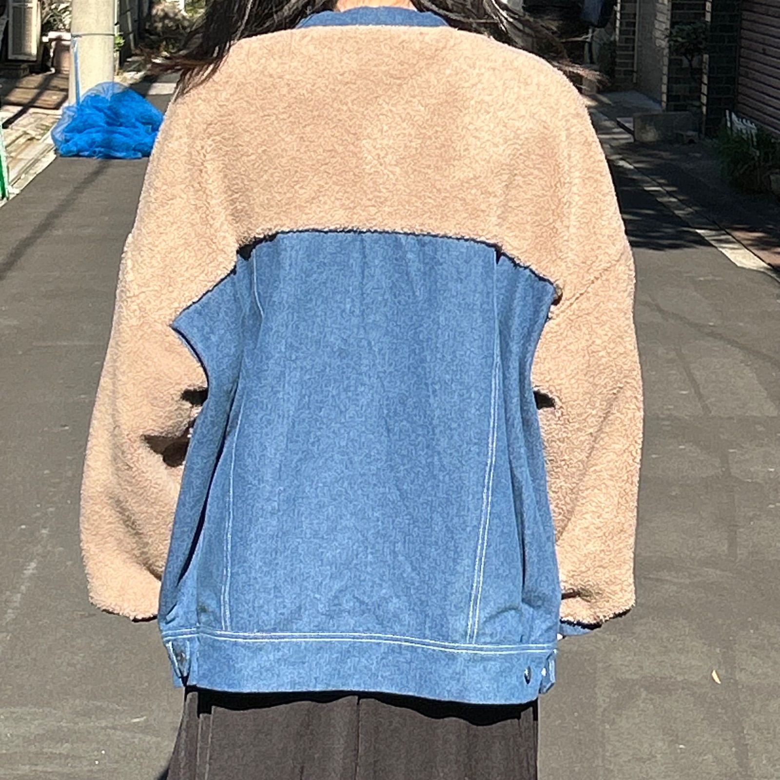 ボアドッキングデニムジャケット(A251495L) - メルカリ