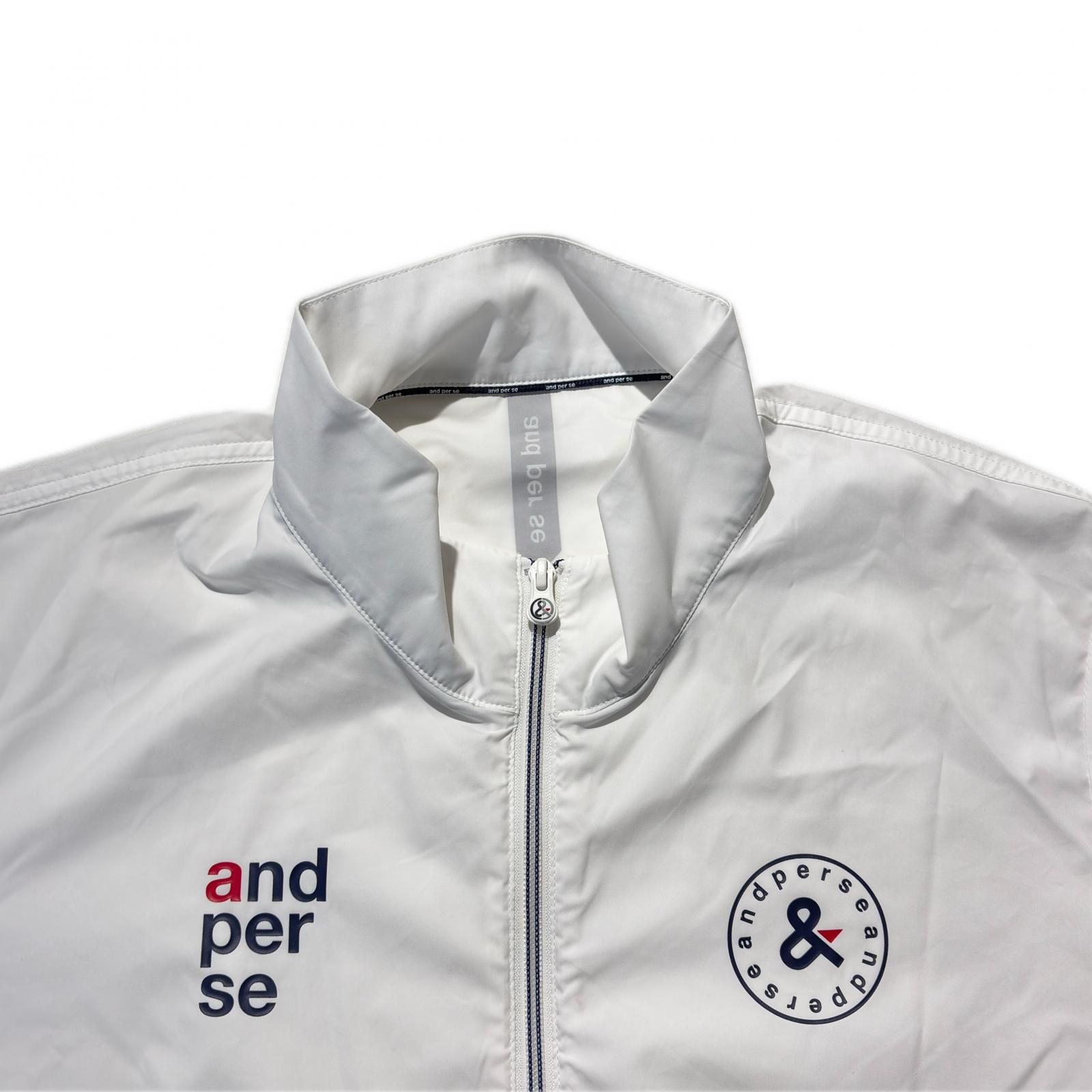 中古 メンズ アンパスィ and per se フルジップアウター LL 白