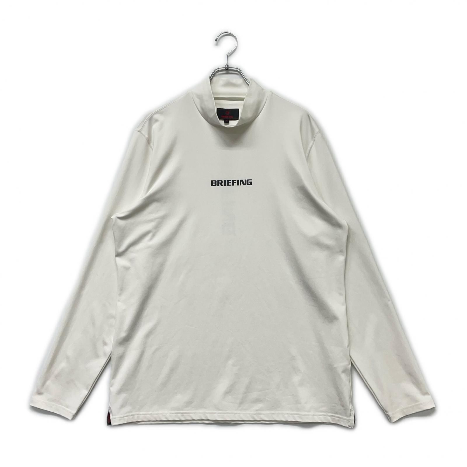 中古 メンズ ブリーフィング BRIEFING 長袖シャツ XL ホワイト モック
