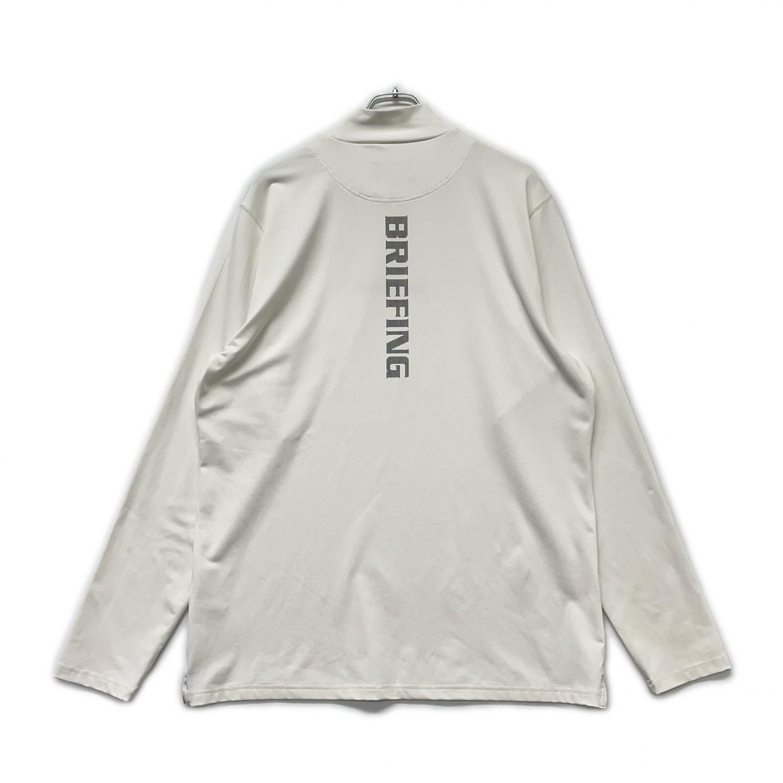 中古 メンズ ブリーフィング BRIEFING 長袖シャツ XL ホワイト モック