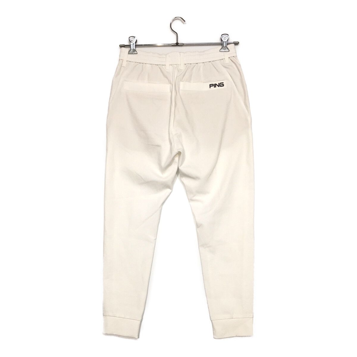 中古 メンズ ピン PING ジョガーパンツ M 白 ホワイト ウエストゴム