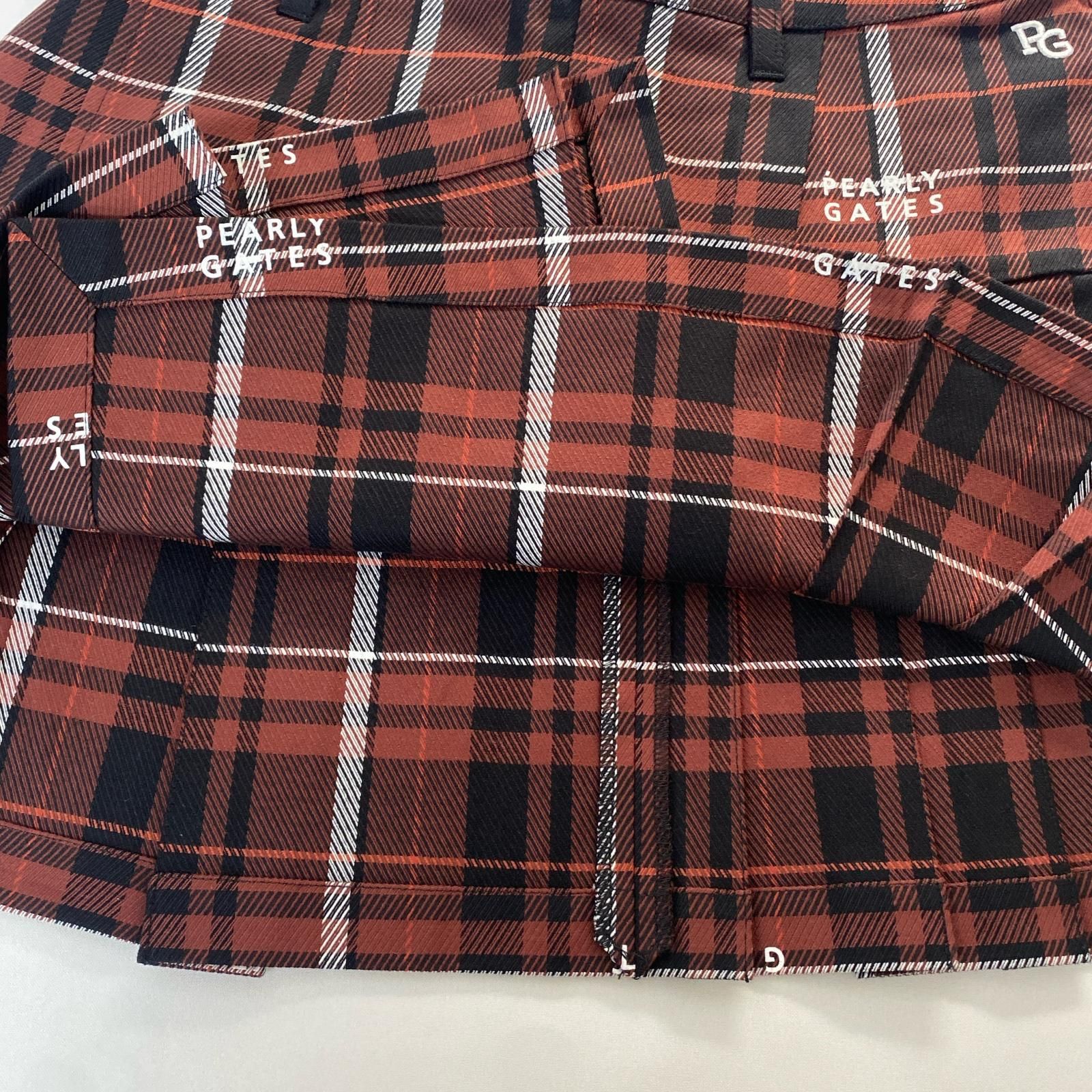 【新品】PEARLY GATES ブラウン プリーツスカート レディース パーリーゲイツ PEARLY GATES スカート 1(M) 茶系 ブラウン