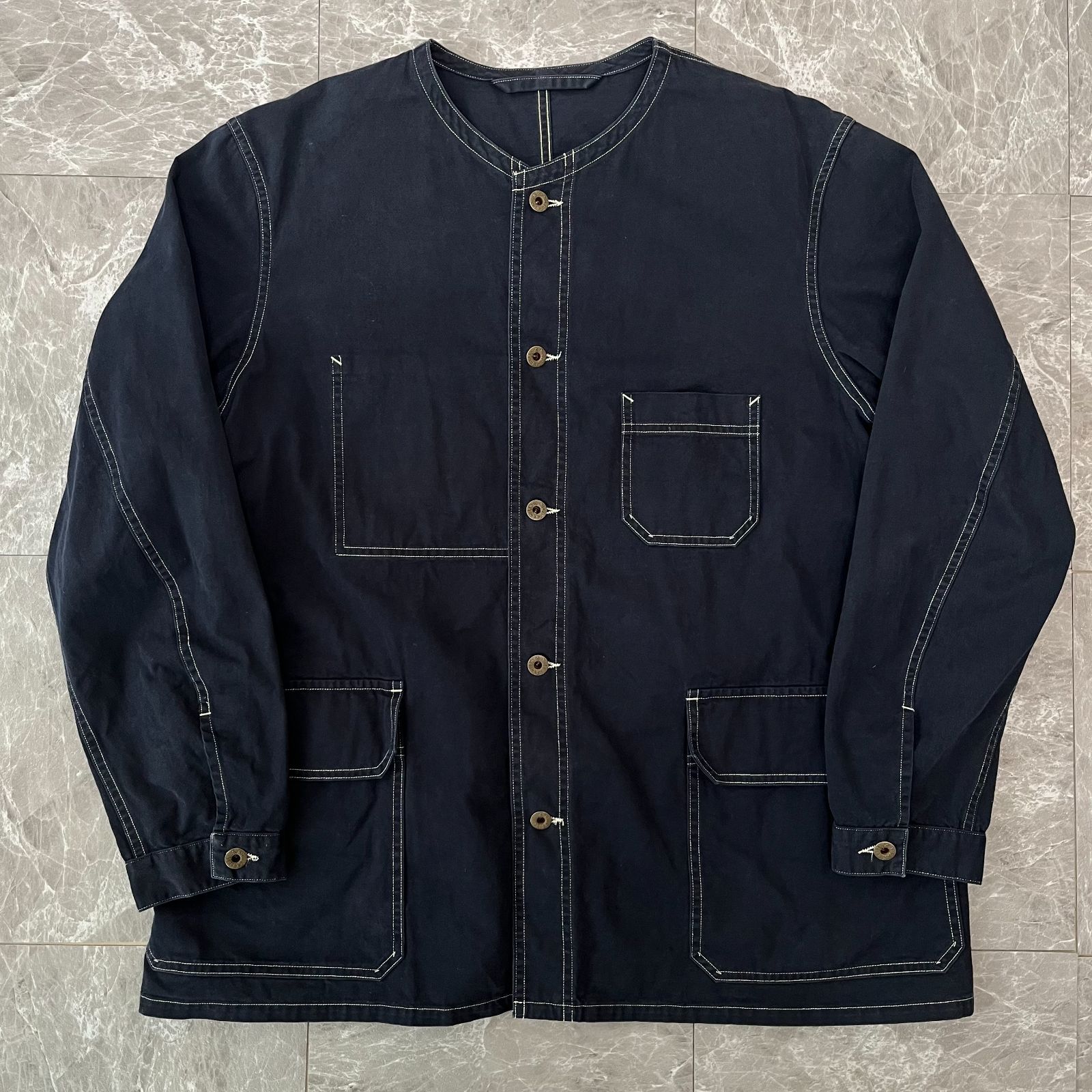 NIGEL CABOURN ナイジェルケーボン 8043 00 30001 FRENCH WORK JACKET ロゴドーナツボタンノー フレンチワークジャケット カバーオール