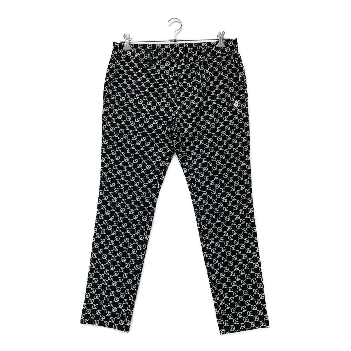 メンズ ヴィ トゥエルヴ V 12 パンツ XL 黒 白 ブラック モノグラム柄 ロゴ総柄 春夏