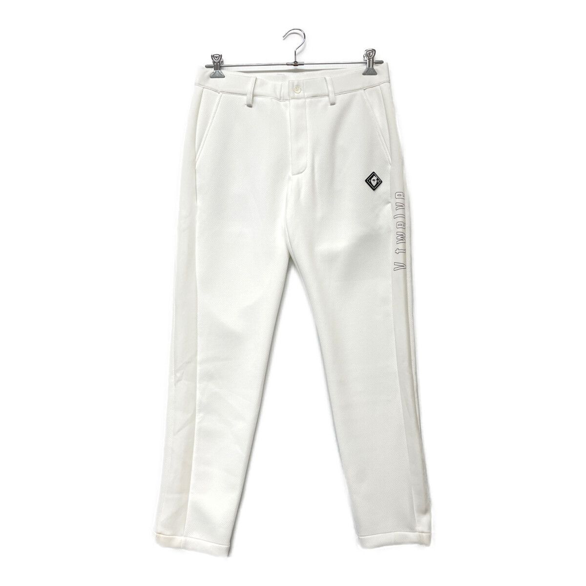 メンズ ヴィ トゥエルヴ V 12 パンツ L 白 ホワイト メッシュ裏地