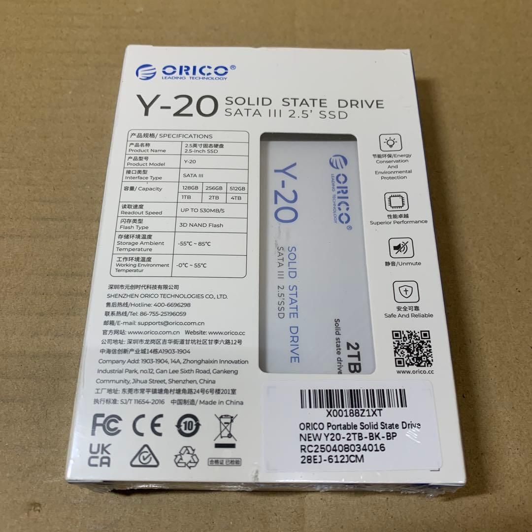 ORICO Y-20 2TB SATA III 内蔵SSD