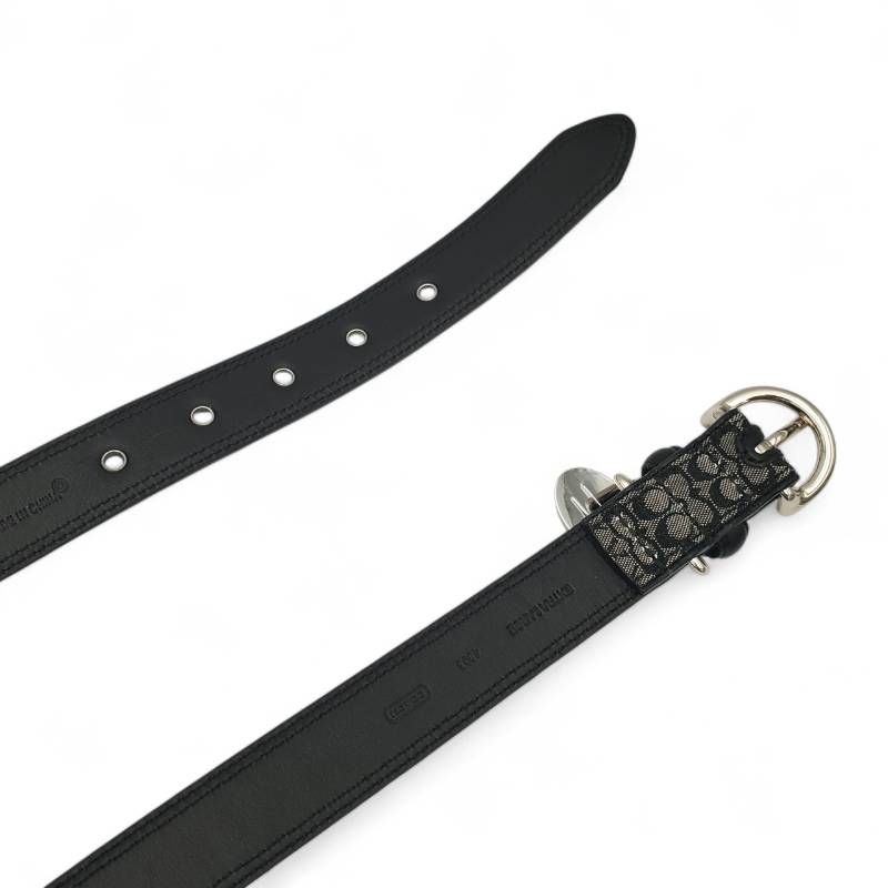美品 COACH コーチ 首輪 ドッグカラー シグネチャー レザー 本革 美品 COACH コーチ 首輪 ドッグカラー シグネチャー レザー 本革