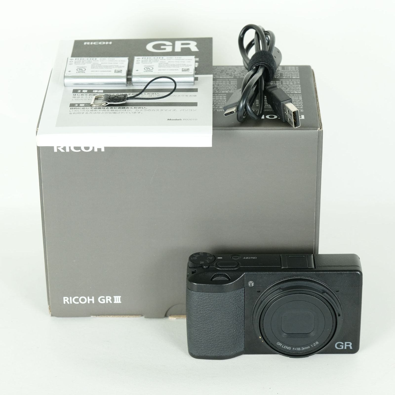 (美品) RICOH GR3 Ⅲ 予備バッテリー2個付 美品 | バッテリー2個付] RICOH GR III | コンパクトデジタルカメラ