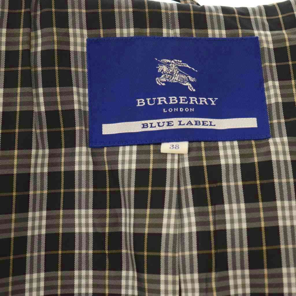 バーバリーブルーレーベル BURBERRY BLUE LABEL 裏地チェックダッフル