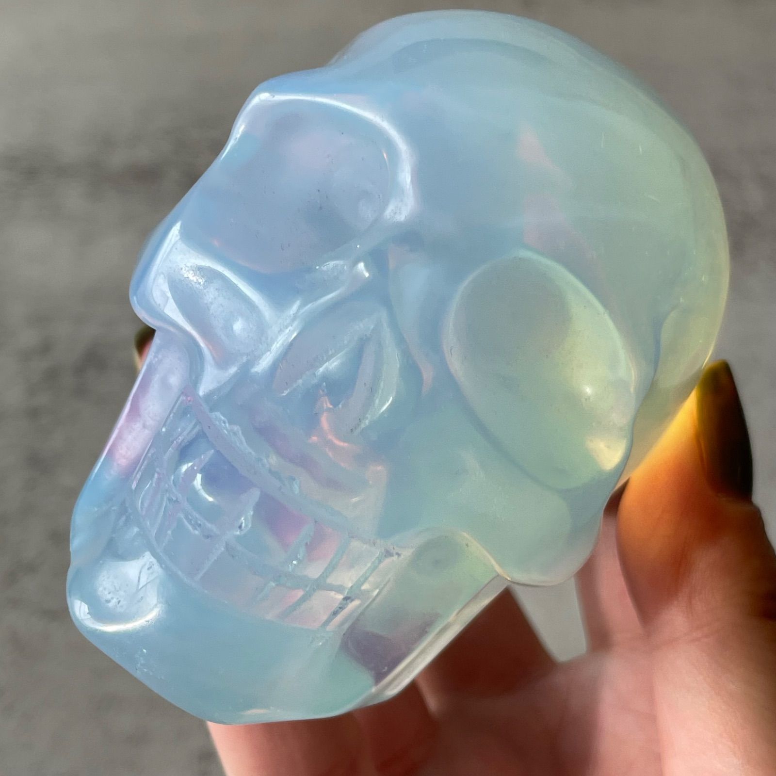 豊富な，新作登場 Opalite オパライト|skull スカル|天然石